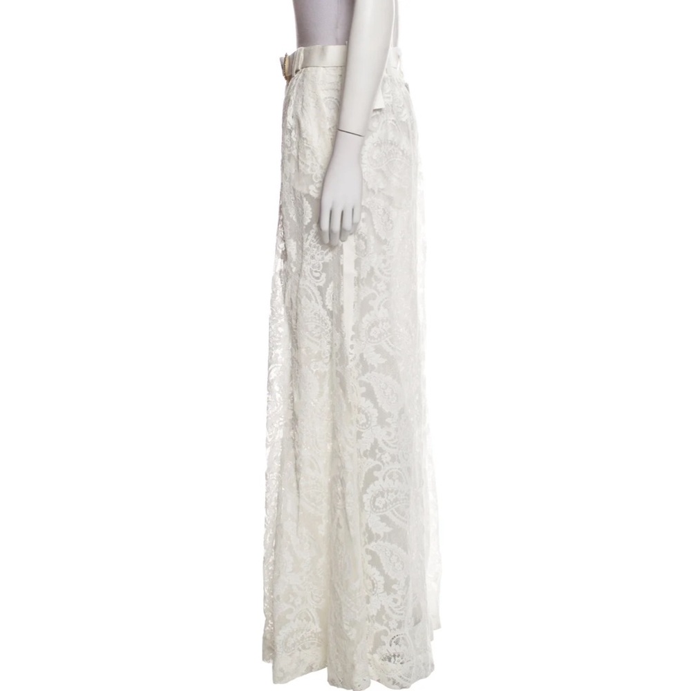 ZIMMERMANN Embroidered high-rise wide-leg pants Zimmermann Sz 0 - Picture 7 of 8